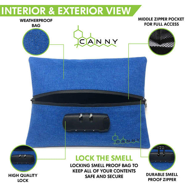 CANNY MID-ZIP - Locking Smell Proof Bag